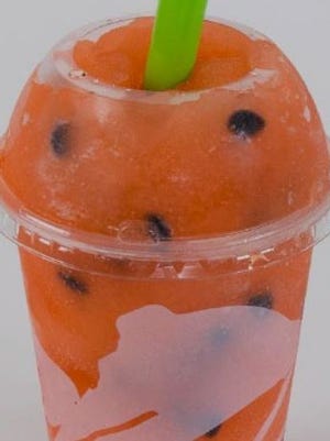 Taco Bell's new Watermelon Freeze has small black candies in the place of seeds.