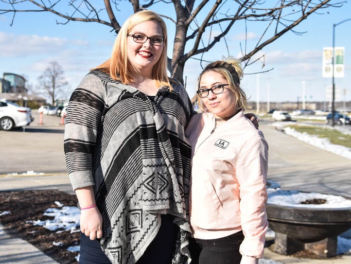 Ashley Jefferson, 19, and Tara Wells, 19, both of Newton,