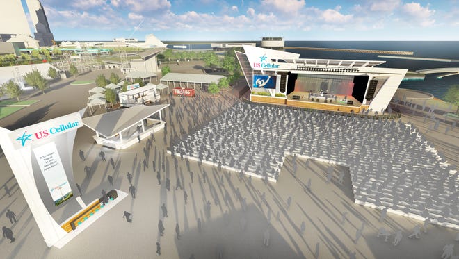 Summerfest officials revealed plans for a new US Cellular Connection Stage Thursday, slated to open for the 2018 run of the Big Gig.