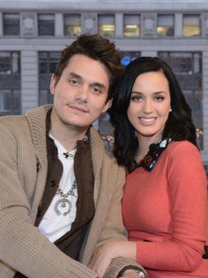 Superstar couple Katy Perry and John Mayer on Good Morning America.