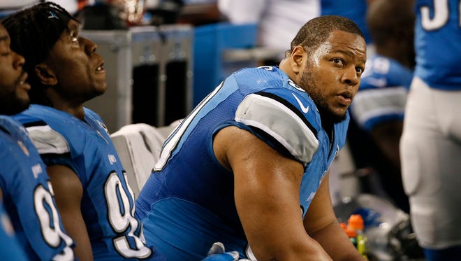 Detroit Lions defensive tackle Ndamukong Suh.