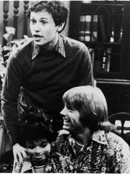 Billy Crystal, standing, and Jay Johnson, with dummy