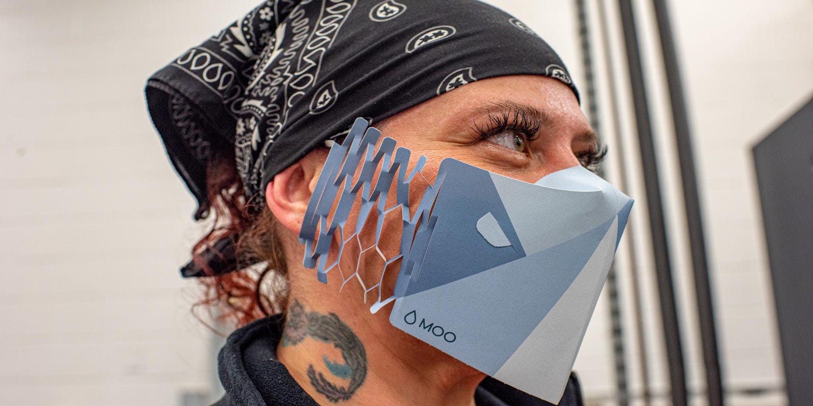 Saving Face And More Lincoln S Moo Produces Recyclable Paper Masks Which Can Be Customized With Logos