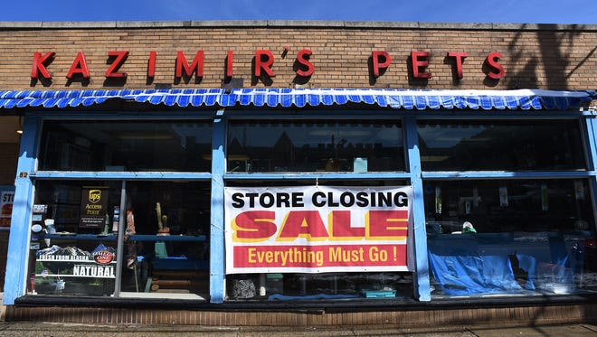 Kazimir's Pet Shop in Hackensack, seen on March 22, 2018, is closing after 68 years in business.