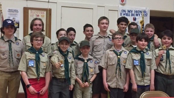Montclair Boy Scout Troop 13 recently celebrated the progress of several scouts.