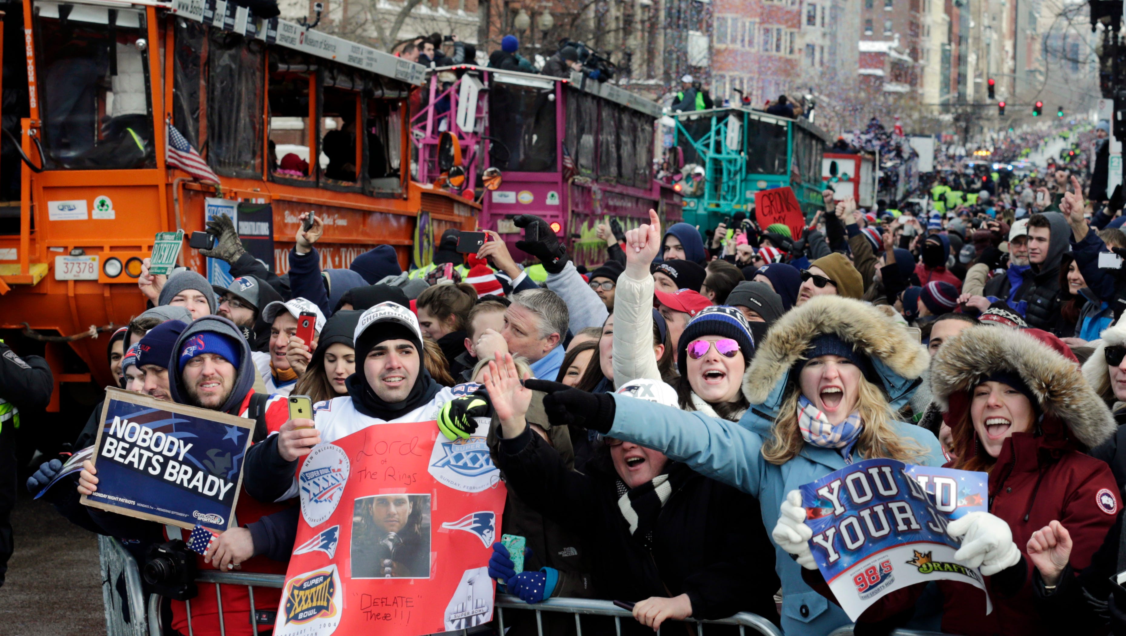 Boston Celebrates New England Patriots With Super Bowl Parade