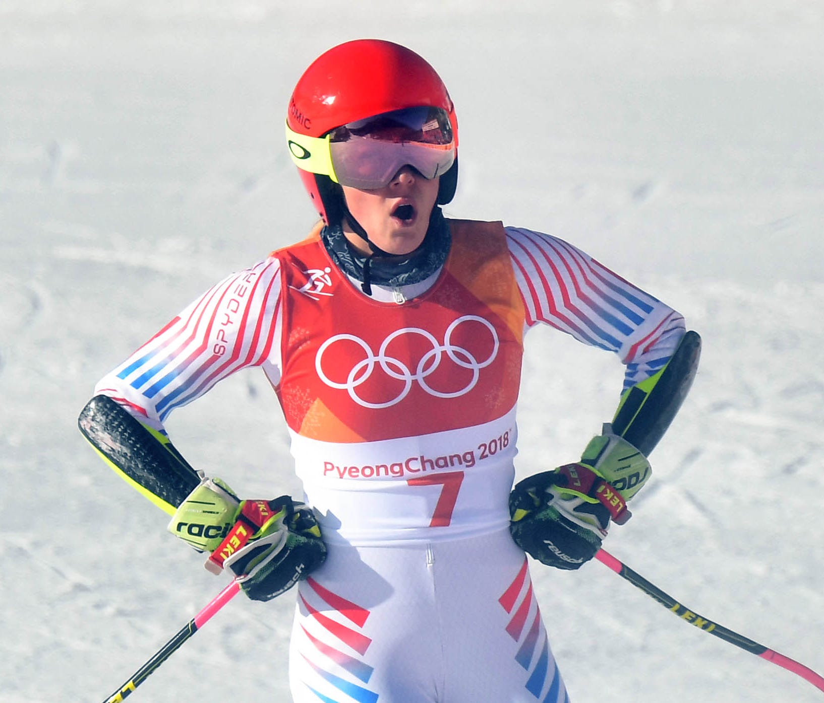 Mikaela Shiffrin finally got her gold medal quest underway Thursday with the giant slalom.