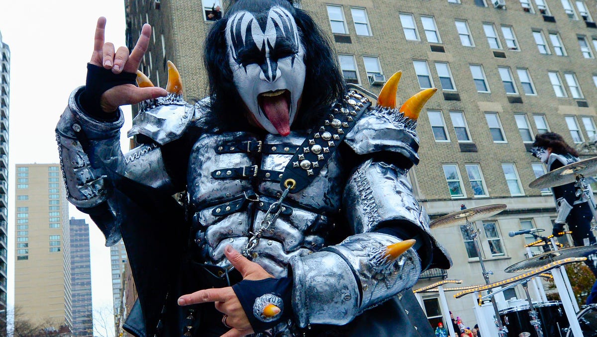 Gene Simmons through the years