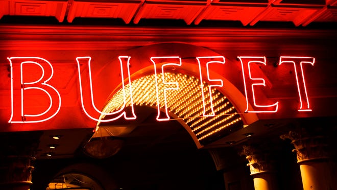 Buffet sign at a casino