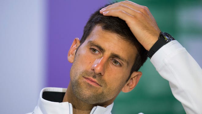 Novak Djokovic hasn't played competitively since he retired in the Wimbledon quarterfinals because of the elbow injury.
