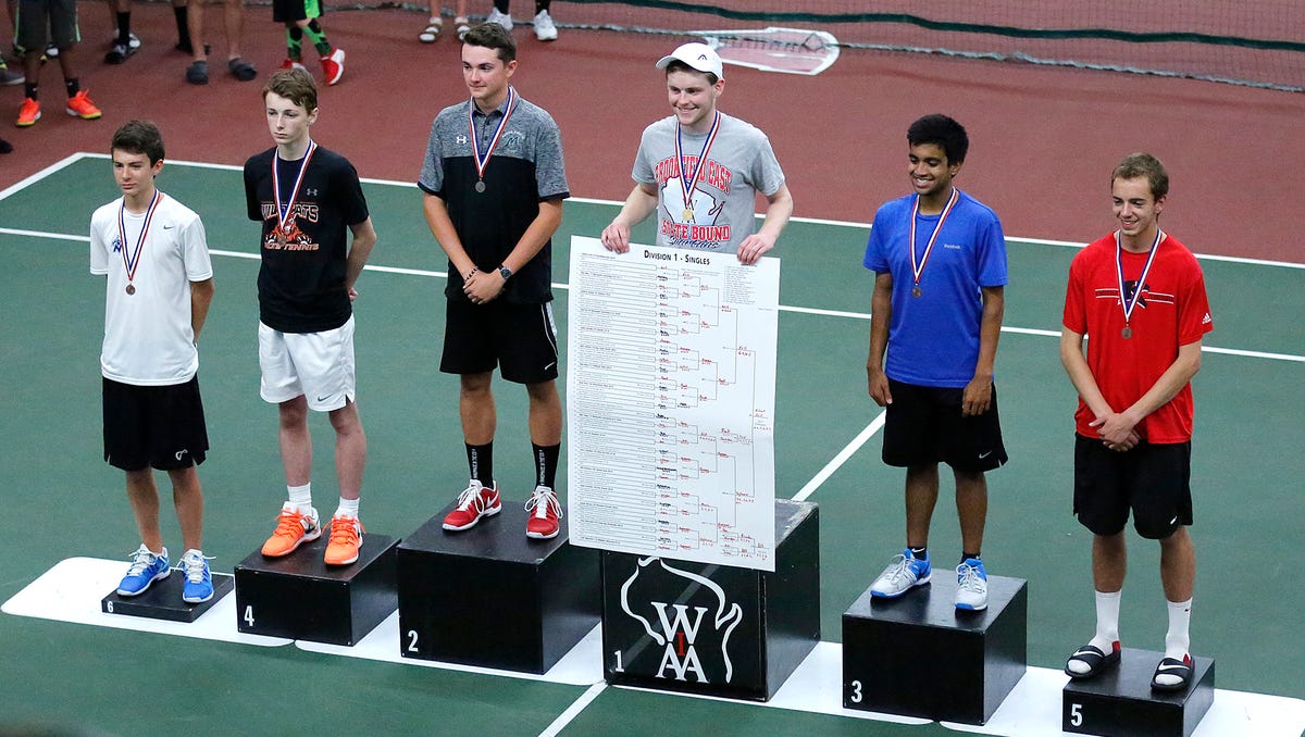 WIAA state tennis semifinal, championship rounds