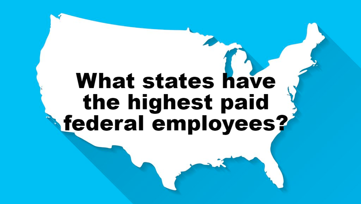 Federal employee pay What states have the highest federal salaries?