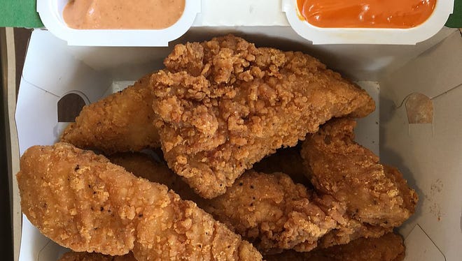 McDonald's new Buttermilk Crispy Tenders come with their own special box, designed to hold two dipping sauces.