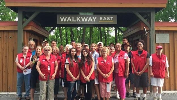 Walkway Ambassadors are volunteers who enhance visitors’ experiences at the Walkway Over the Hudson.