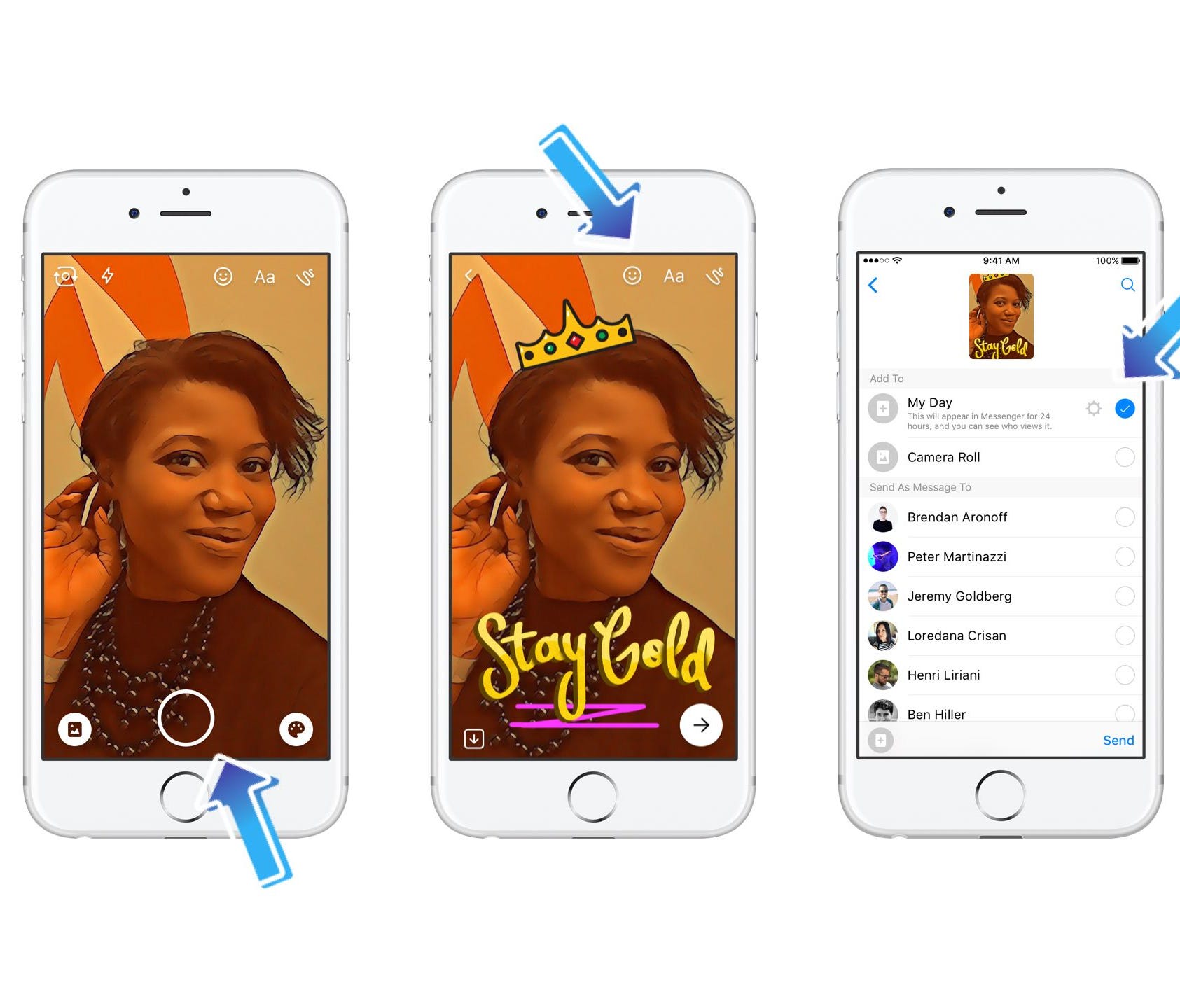 Facebook Messenger is rolling out its version of Snapchat's Stories feature. It's called Messenger Day.