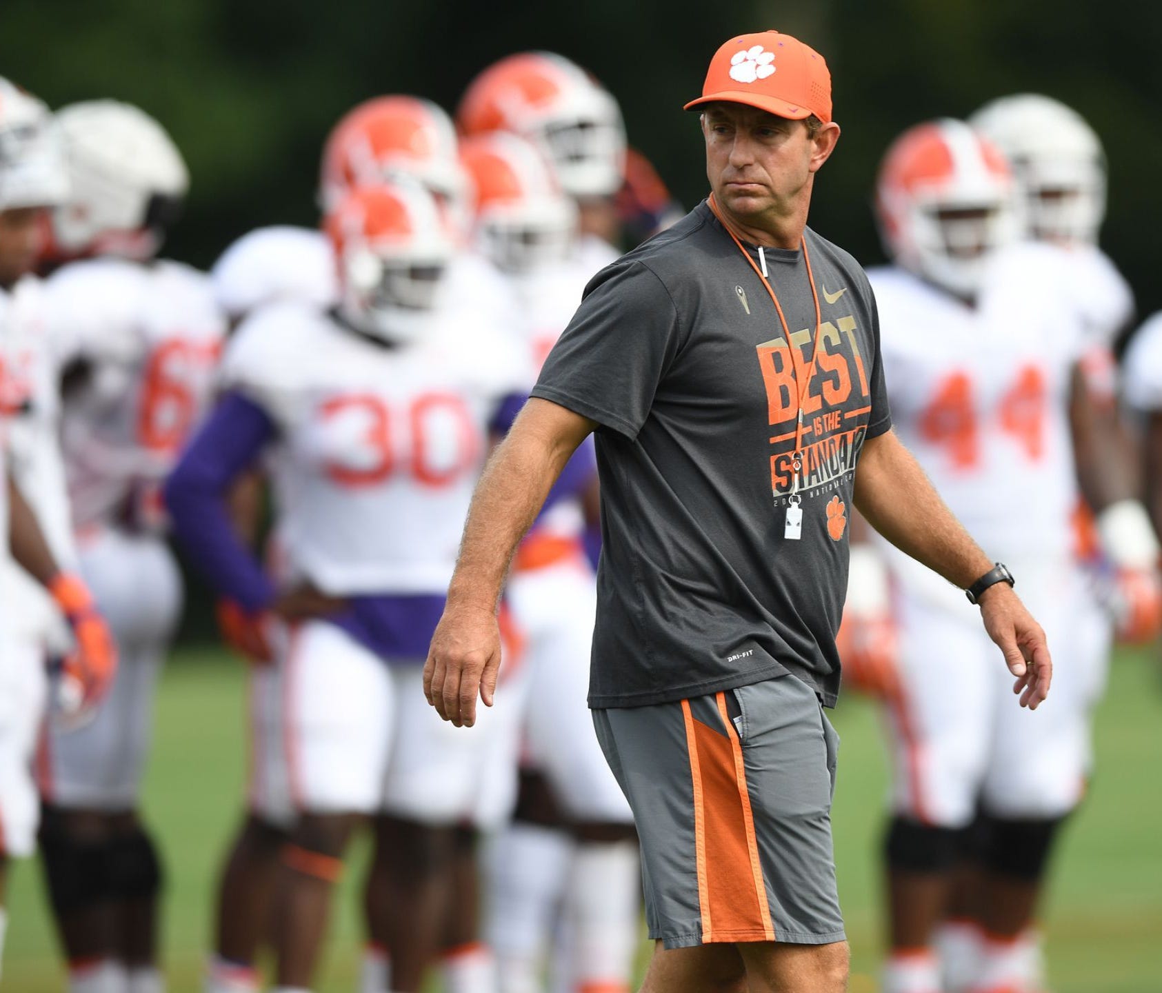 Clemson coach Dabo Swinney has guided the Tigers to 70 wins in the past six seasons.