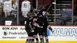 Northern Highlands celebrates their first goal in the