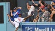 July 30: Dodgers right fielder Yasiel Puig can't make