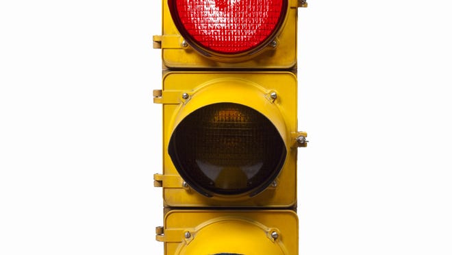 
Red stop traffic light
