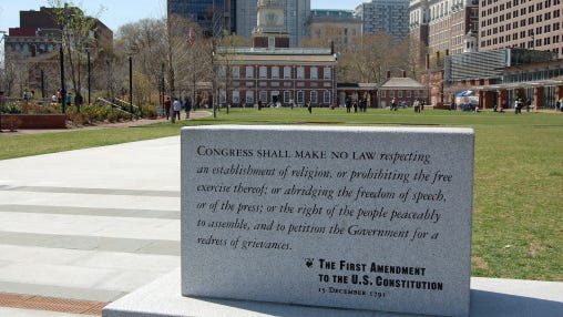 First Amendment and Independence Hall