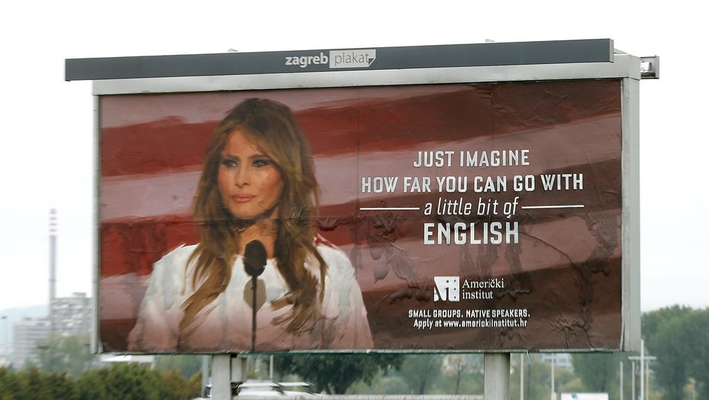 Melania Trump Billboard taken down after legal action threatned