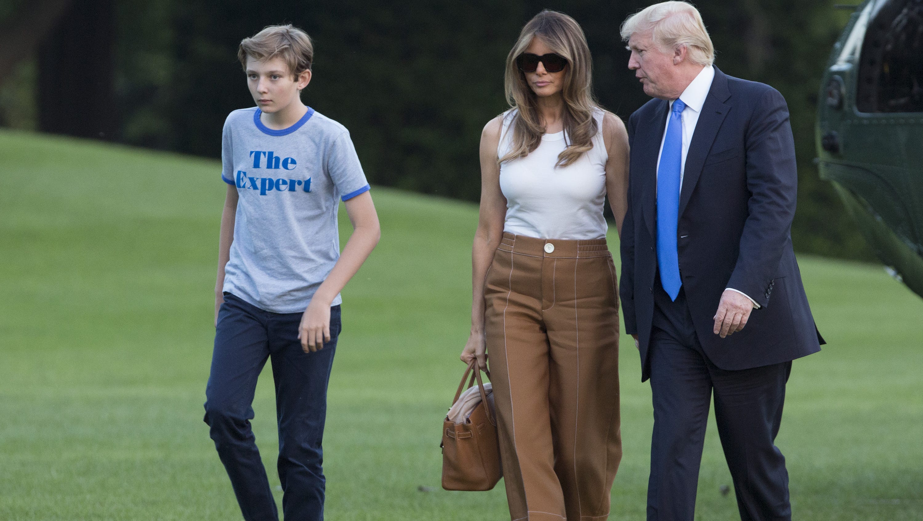 First lady Melania Trump, son Barron officially move into the White House