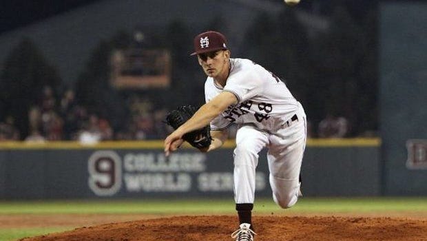 Mississippi State pitcher Ross Mitchell picked up the win and an RBI single during the Bulldogs' sweep of Saturday's doubleheader.