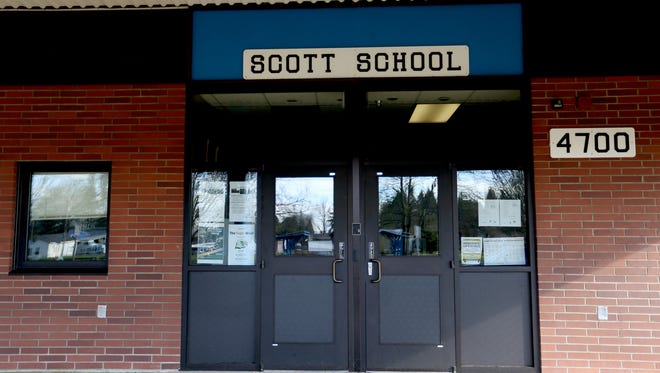 Scott Elementary School in Salem. Photographed on Sunday, Jan. 31, 2016.