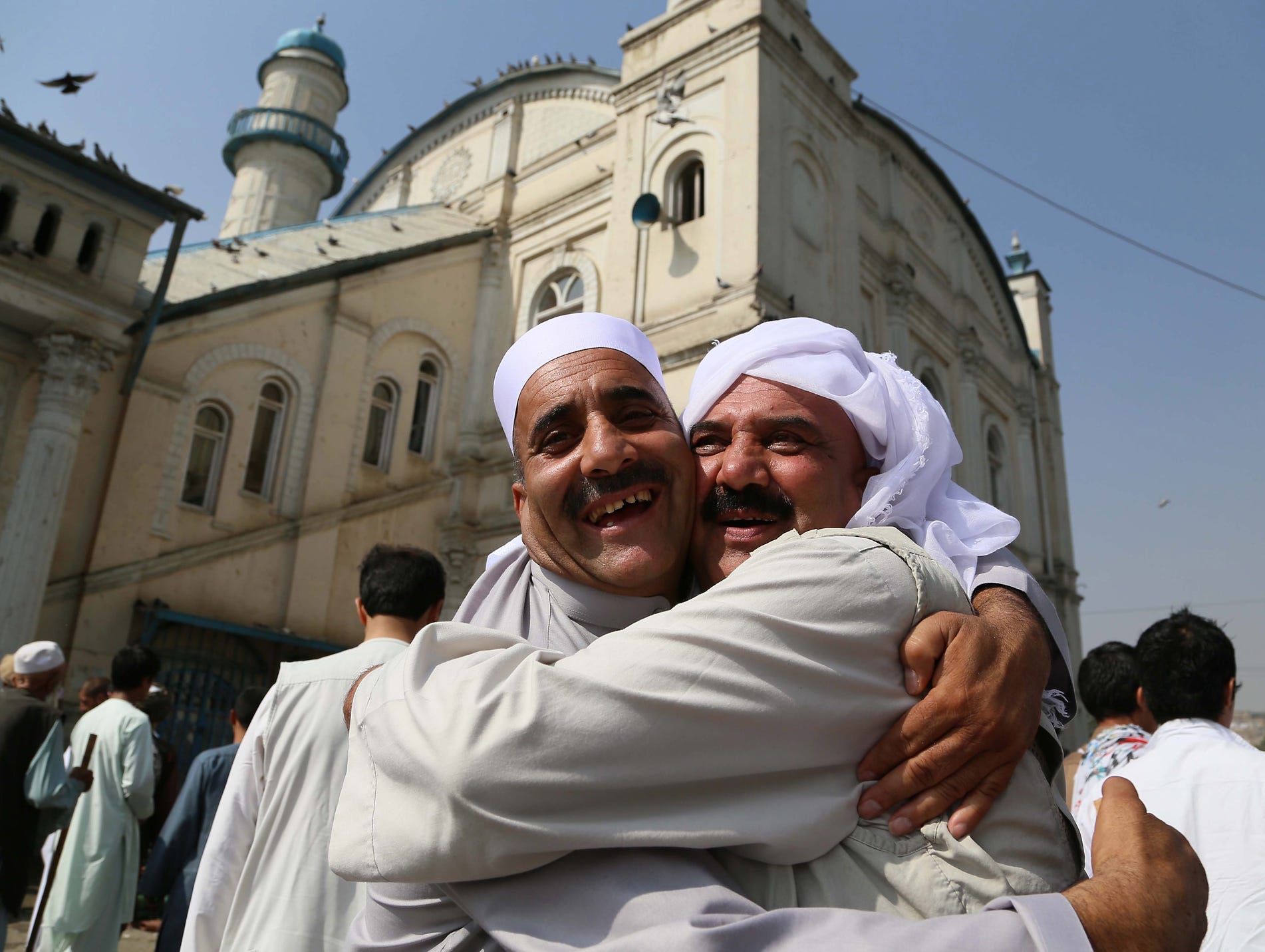 Muslims around the world celebrate the end of Ramadan