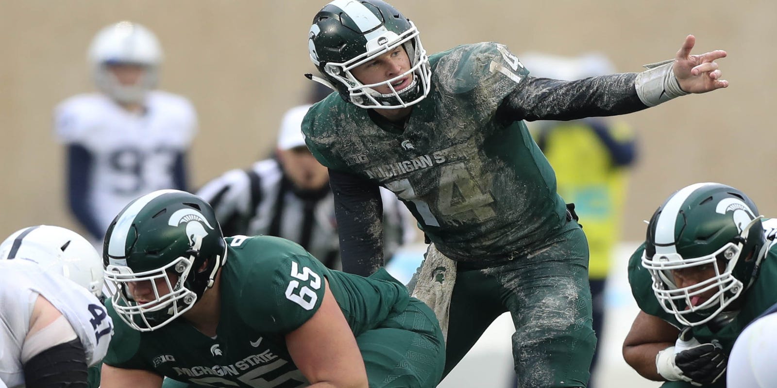 Msu Football Spartans Outlast Delay Own Key Stat Categories