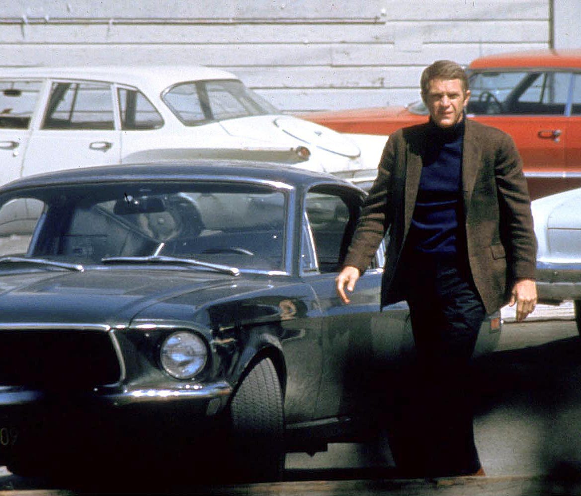 Steve McQueen in a scene from the motion picture 