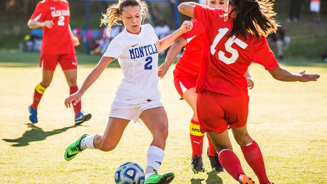 Nora Giordano (2) is one of three team captains for Montclair.