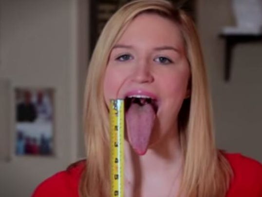 Teen Long Tongue 87