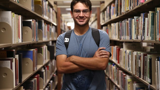 Mason Thornton, a Florida High senior, attends Tallahassee Community College as part of a dual enrollee program where he will graduate high school this spring with an associate’s degree from the community college.