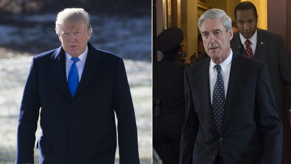 President Donald Trump and Special Counsel Robert...
