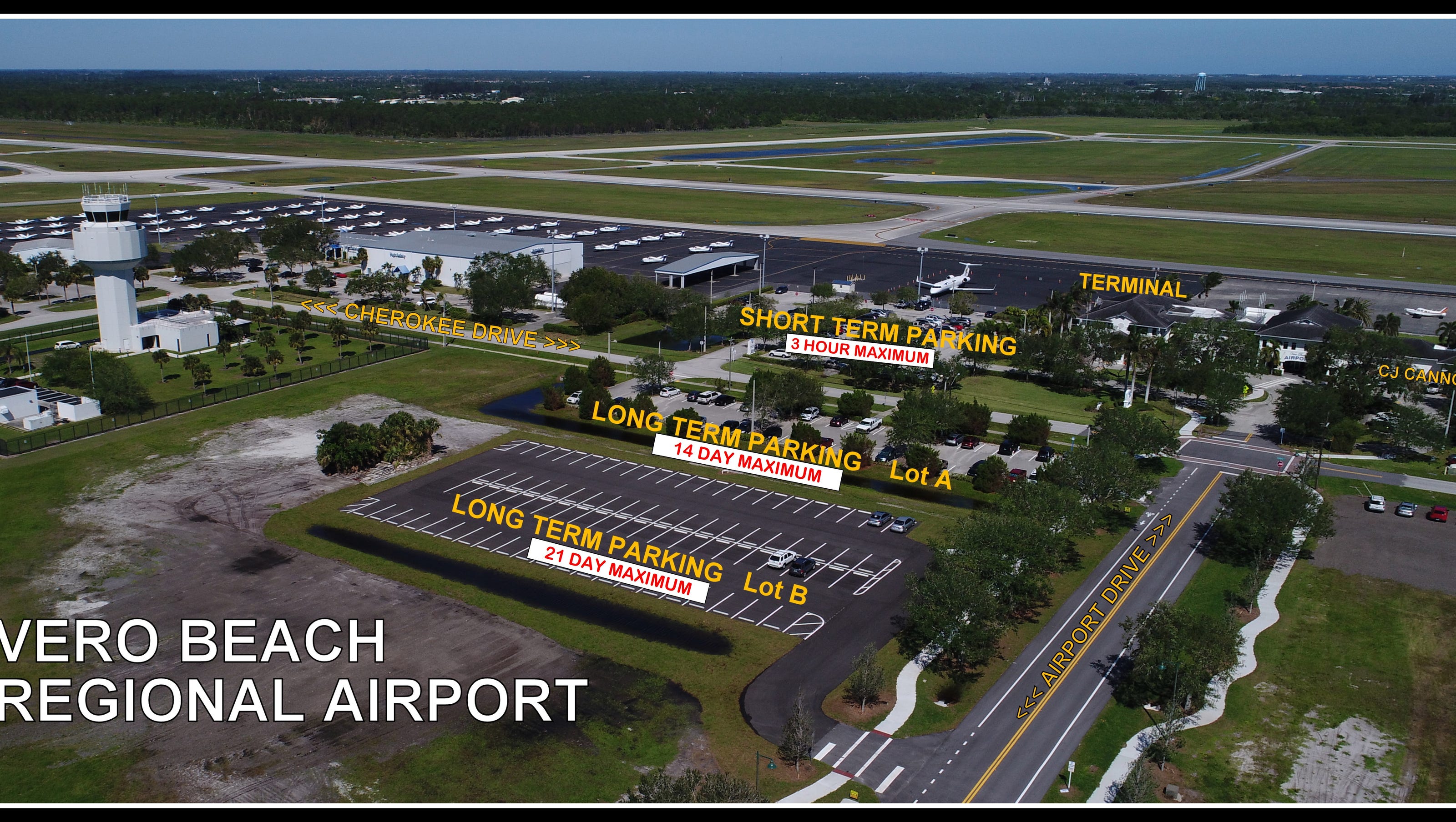 Vero airport adds more long-term parking