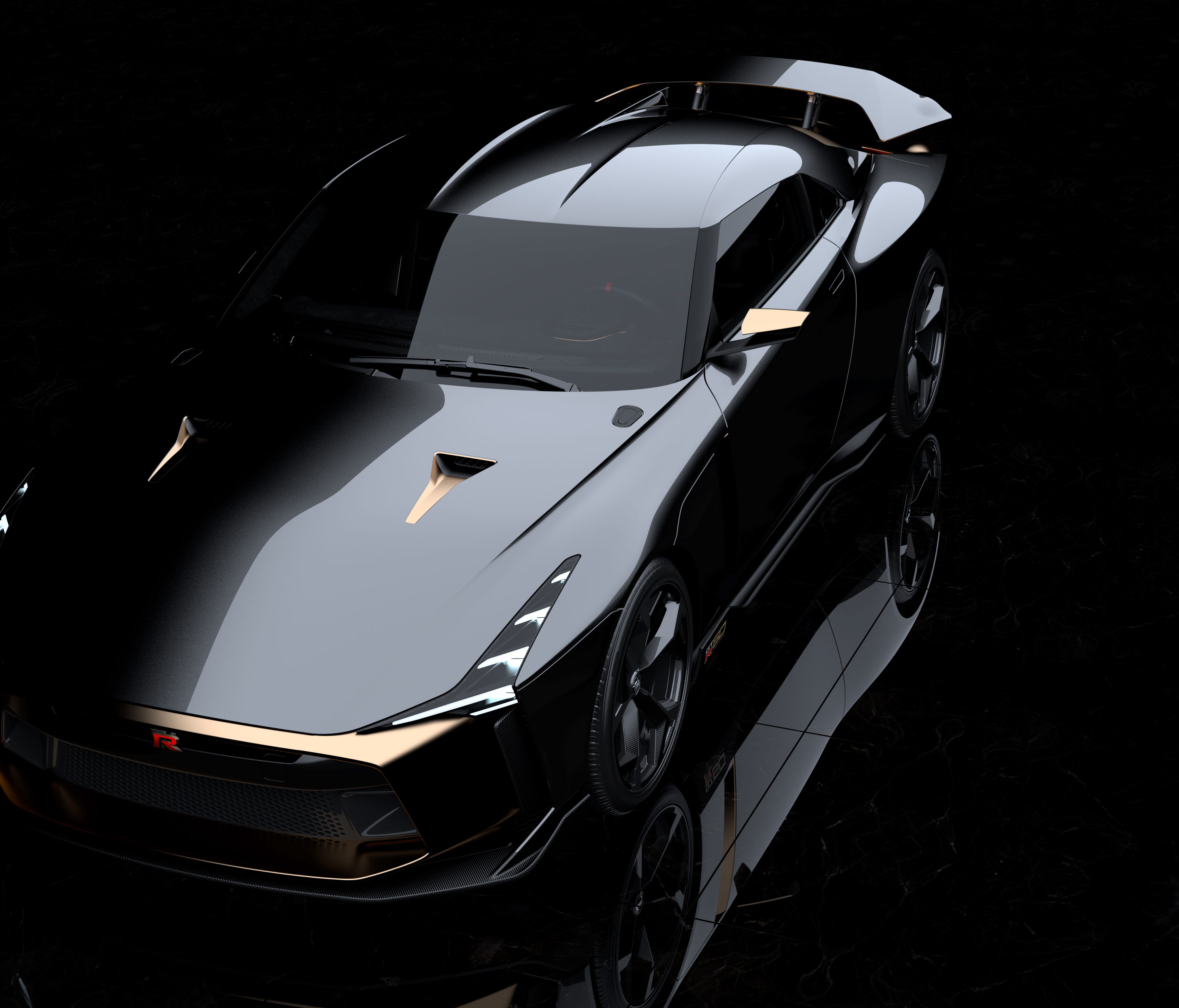 Another view of the 2018 Nissan GT-R NISMO model, the Nissan GT-R50 by Italdesign