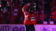 New Jersey Devils center Brian Boyle salutes the crowd