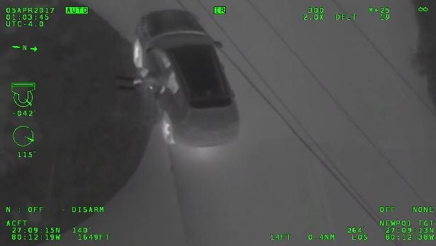 MCSO Air 1 captured footage early Wednesday, April 5, 2017, in connection with thefts from mailboxes in Stuart.