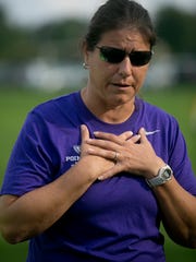 UW-Stevens Point women's soccer coach Dawn Crow.