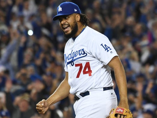 Game 6 at Dodger Stadium: Kenley Jansen celebrates