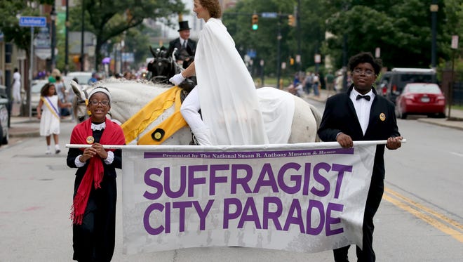 The Suffragist City Parde is among several events in VoteTilla, a weeklong celebration marking the 100th anniversary of women's right to vote in New York State.