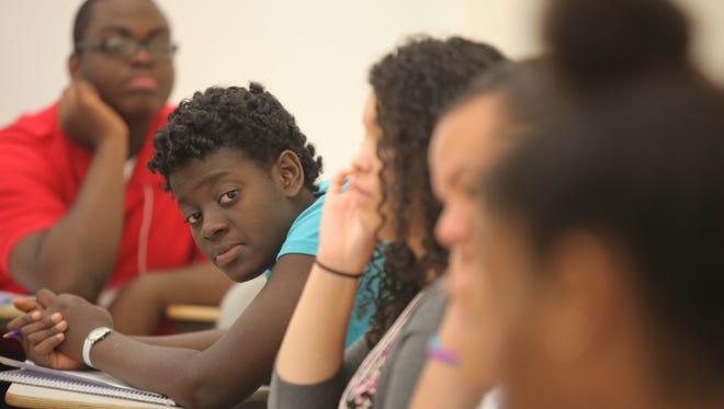 Local Rockland, N.Y., teens go through job training during Rockland Youth Bureau's TEACH program at Rockland Community College in Ramapo, N.Y., on July 8, 2014.