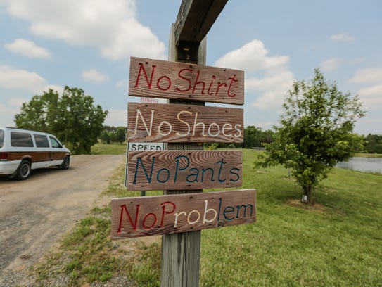 Nudist swinger campground