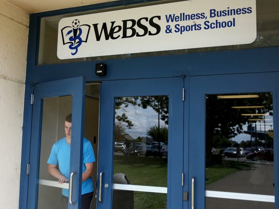 Senior Andy Ellingson at the Wellness, Business and
