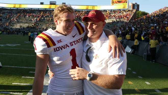 Iowa State kicker Cole Netten kicked a field goal with seconds left to lift the Cyclones over Iowa on Saturday, Sept. 13, 2014, at Kinnick Stadium in Iowa City, Iowa.