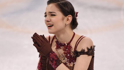 Evgenia Medvedeva of the Olympic Athletes from...