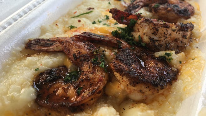 Shrimp and grits is $9.99 at Ana's Cafe in downtown Fort Myers.