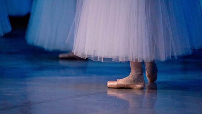 Ballet dancers in slippers