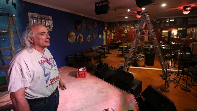 Owner Gary Anton stands inside the newly refinished Bradfordville Blues Club two months after an oak tree crashed through the roof of the juke joint. The historic club is set to re-open their doors on Friday, July 20, 2018.